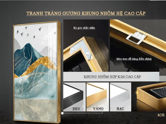Tranh đính đá đồng hồ con công đẳng cấp cho không gian sống