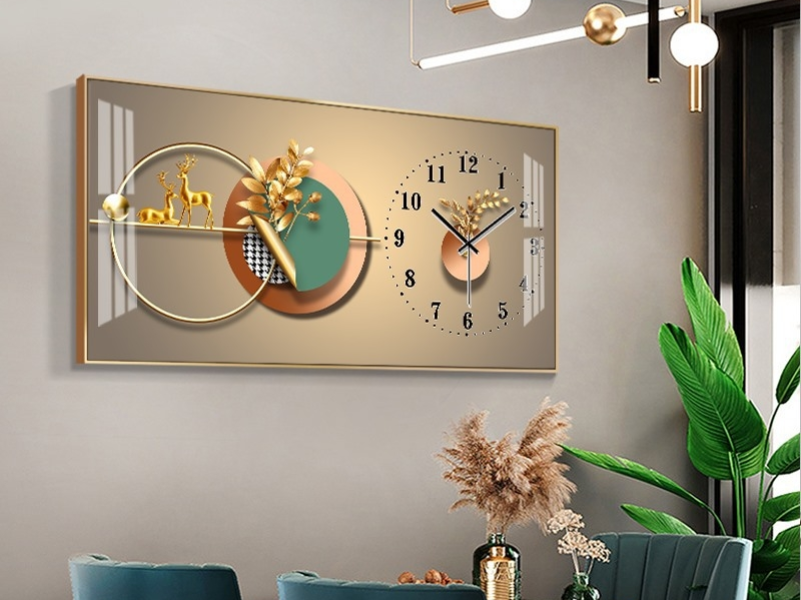 Đồng hồ treo tường tranh 3d cao cấp