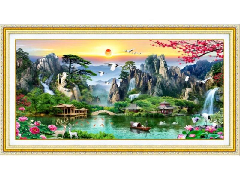 Tranh phong thủy mệnh mộc thu hút tài lộc và may mắn 2025