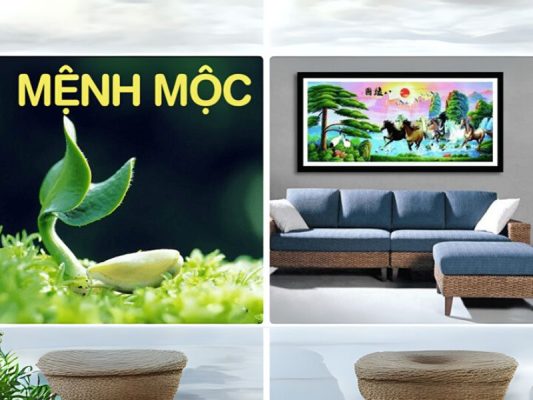 Tranh phong thủy mệnh mộc tài lộc