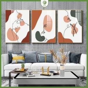 Tranh treo tường tối giản cảm xúc Chạm Decor