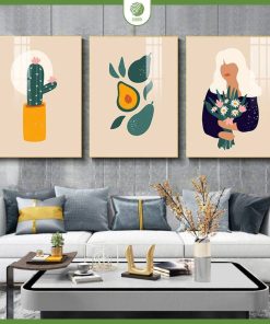Tranh treo tường tối giản hoa quả Chạm Decor