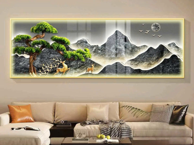 tranh đính đá phong cảnh