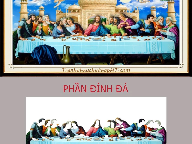 Tranh đính đá bữa tiệc ly