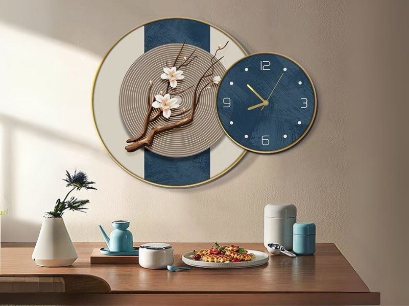 Tranh combo hình tròn kết hợp hiện đại