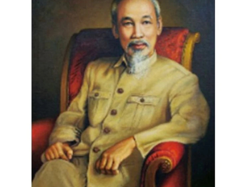 tranh đính đá bác hồ