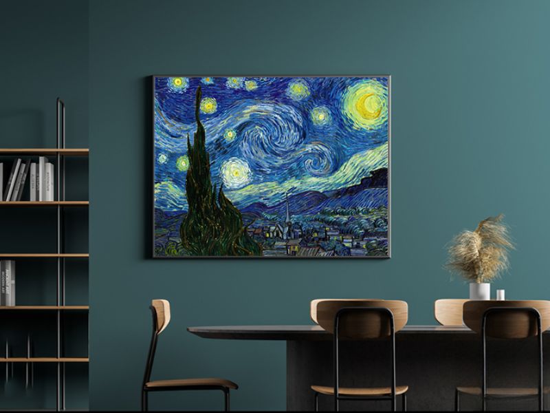 Một trong những bức tranh nổi tiếng The Starry Night