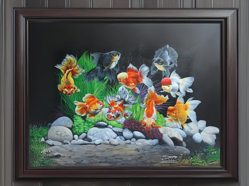 tranh cá chép phong thủy
