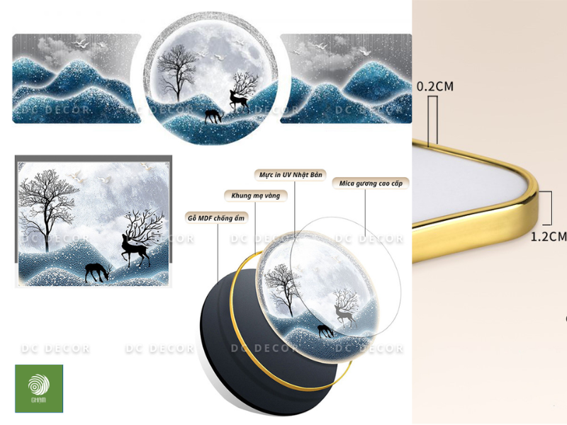 Cấu tạo tác dụng của tranh đồng hồ