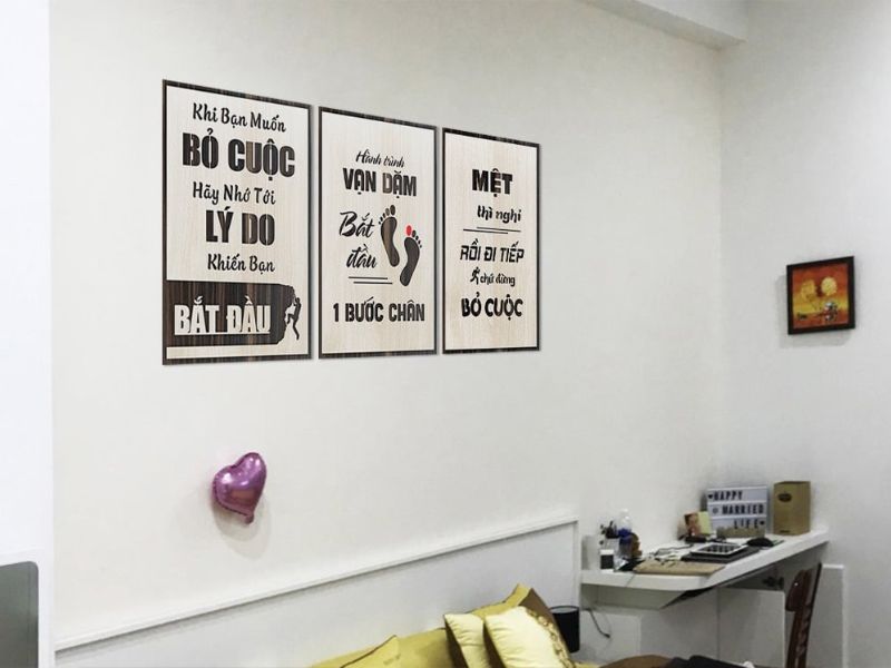 Tranh câu nói động lực giúp tạo cảm hứng