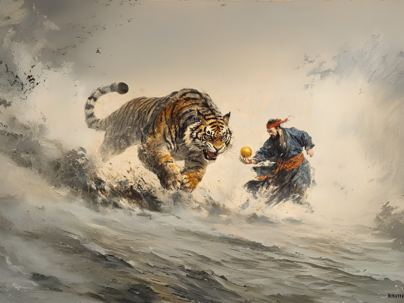 Tranh hổ phong thủy