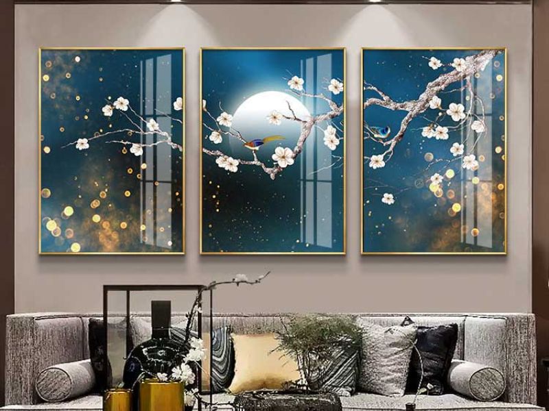 Tranh in tráng gương cao cấp