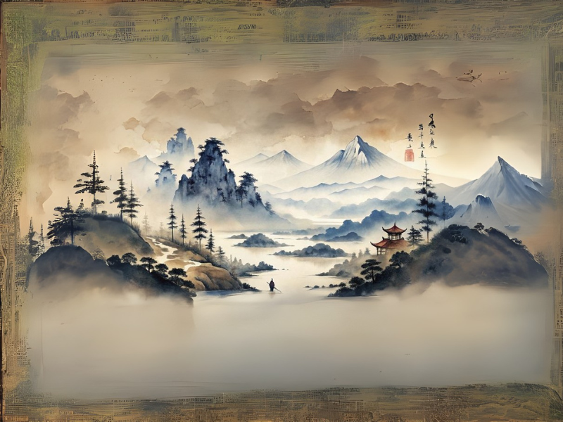 tranh phong cảnh đen trắng