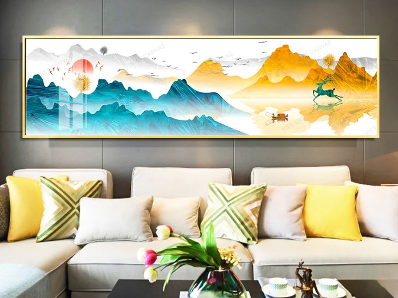 Tranh phong cảnh thiên nhiên treo văn phòng