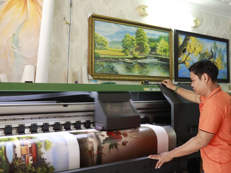 Xưởng in tranh canvas tại Hà Nội